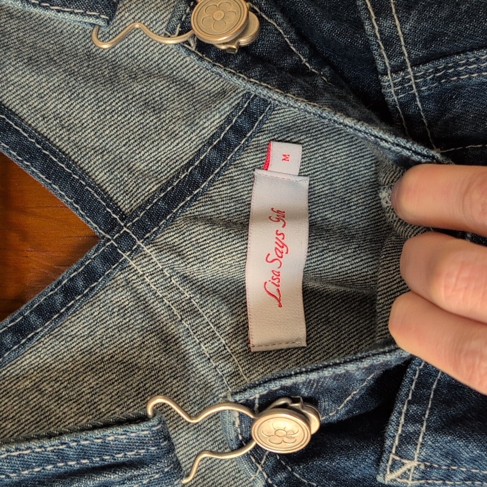 Lisa Says Gah Denim Overalls - Picture 4 of 7